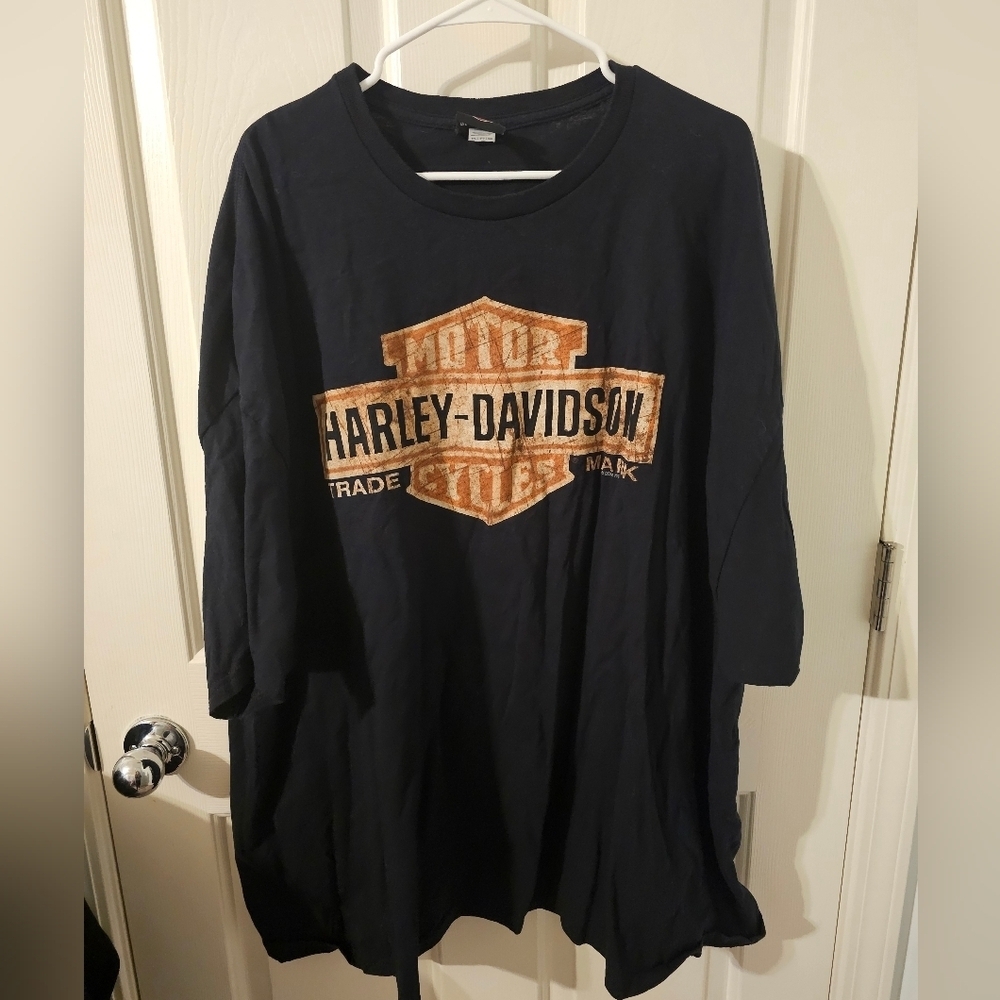Harley Davidson Wisconsin Location Black Tshirt Size 5XL